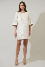 Lola Jacquard Aria A-line Mini Dress