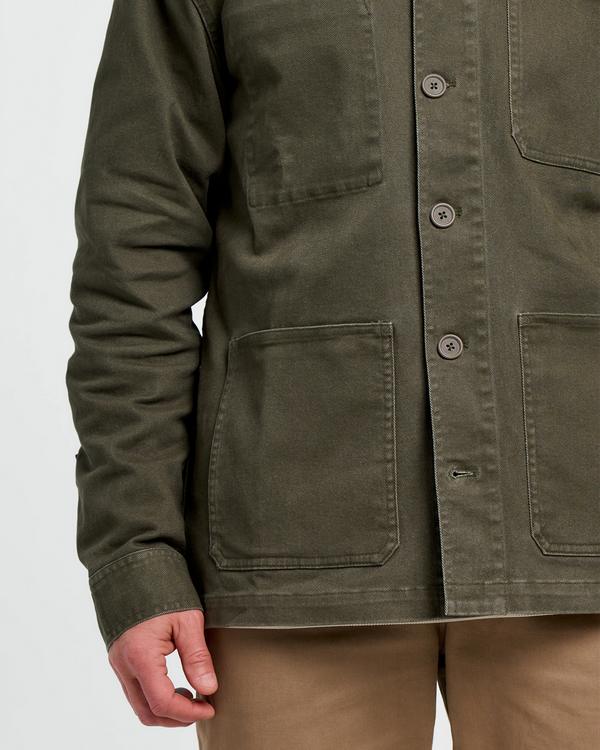 Men's Folly Twill Chore Coat - Dark Forest