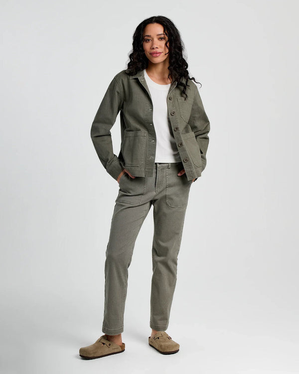 Women's Folly Twill Chore Coat - Smokey Olive