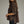 Brown Short Sleeve Top w Split V-Neck & Contrast Stitch detail
