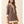 Brown Floral Print Contrast Collar and Hem Tunic Dress