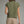 Olive Cap Sleeve Top w Rolled Mock Neck