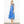 Flutter Sleeve Blue Floral Print Tiered Dress