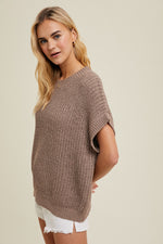 Boxy Sweater Top Mushroom