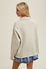 Half Zip Sweater Oyster