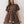 Chocolate Border Print Belted Mini Dress