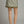Olive Stripe Mini Skirt w Contrast Hem