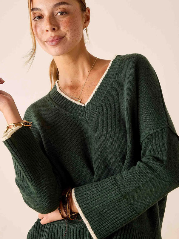 Montauk Vneck Sweater | Eden