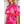 Floral Puff Sleeve Tiered Maxi Dress Pink