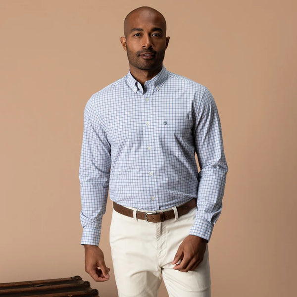 Performance Poplin Sport Shirt - Midnight Teal