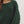 Green Knitted Round Neck Sweater w Cable Knit Sleeves