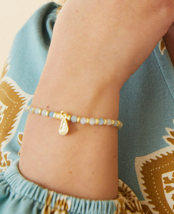 Calm Waters Stretch Bracelet Aquamarine