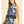 Floral Navy Sleeveless Crop Top