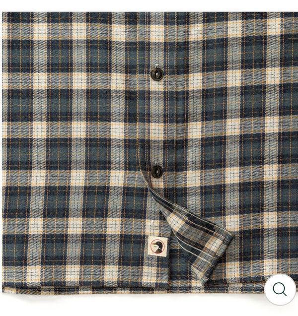 Performance Flannel Sport Shirt - Graphite Blue