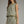 Olive Stripe Sleeveless Round-Neck Top w Contrast Trim