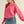 Candy Pink Pleated Sleeve Detail Sweater