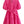 Hot Pink Textured Puff Sleeve Dress