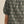 Army Embroidered Puff Sleeve Top w Ruffle Neck