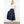 Navy Smocked Waist Tiered Long Skirt