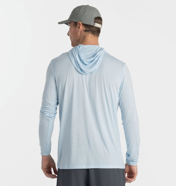 Men's Bamboo Lightweight Hoodie- Blue Bird