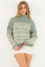 Pattern Knit Sweater