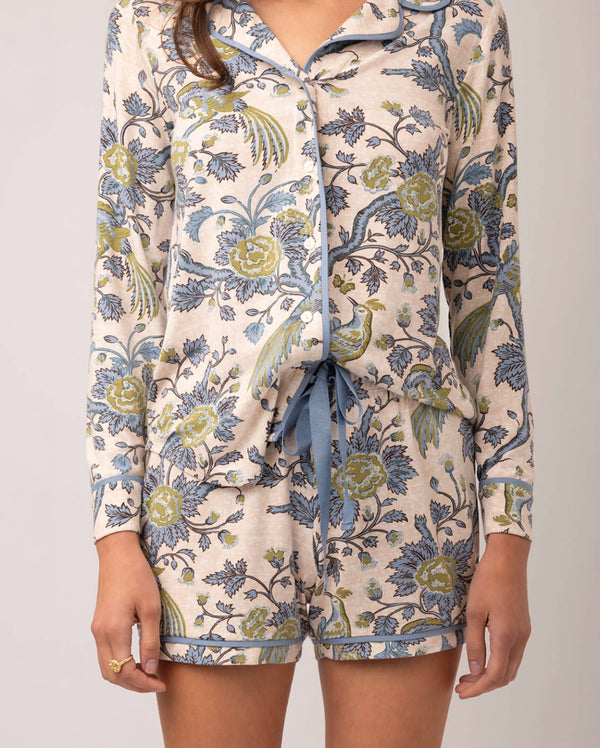 Pajama Short Japonica Bird Green