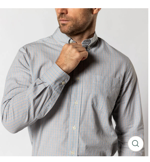 Cotton Cashmere Poplin Sport Shirt - Pale Blue