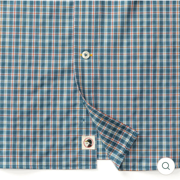 Performance Poplin Sport Shirt
Fallon Plaid Teal Blue