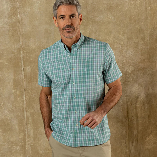 Performance Poplin Sport Shirt - Aspen Green