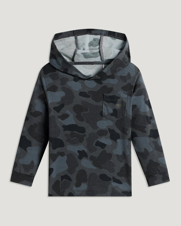 Toddler Bamboo Shade Hoodie - Vintage Camo Black