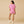 Dream Slouchy Tee Top with Shorts Lounge Set - Fuchsia Stripe