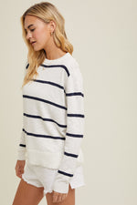 Striped Lightweight Sweater Top