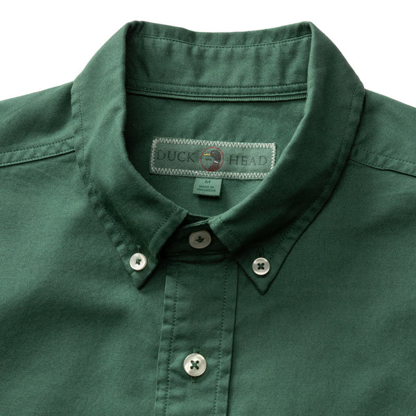 Cotton Oxford Sport Shirt - Hunter Green