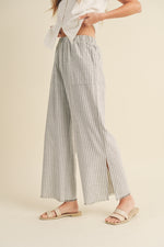 Cloud Stripe Linen Pants