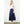 Navy Smocked Waist Tiered Long Skirt