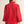 Faux Red Suede Top w 3/4 Sleeves & Scallop Edge