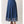 Navy Embroidered Border Pleated Maxi Skirt