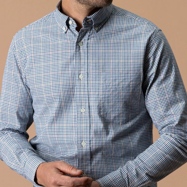 Cotton Twill Sport Shirt - Midnight Teal