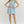 Blue Floral Sleeveless Mini Dress