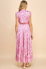 Paisley Maxi Dress - Pink