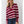 Striped Knit Polo Sweater | Burgundy/Pink