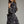 Lined Black & Purple Floral Print ¾ Balloon Sleeve Mini Dress