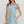 Blue Floral Sleeveless Mini Dress