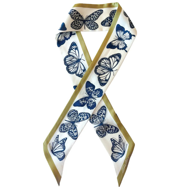 The Mariposa Twilly in Navy & Gold