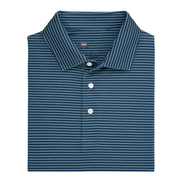 Scout Stripe Performance Polo - Blue Wing Teal