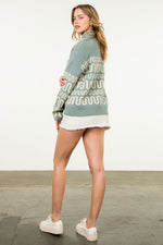 Pattern Knit Sweater