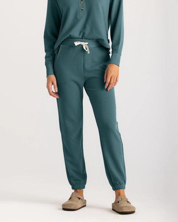 Women's Waffle Jogger - Sea Pine