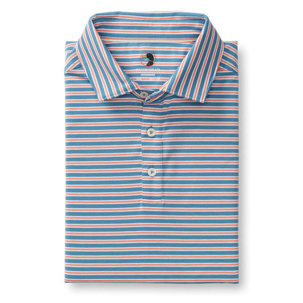 Summerford Performance Jersey Polo - Sunwashed Blue