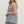 Navy Gingham Sleeveless Mini Dress w Contrast Trim