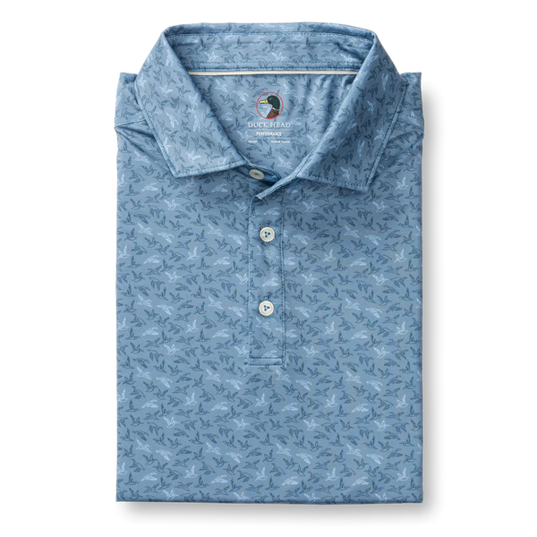 Long Drive Performance Polo - Chambray Blue